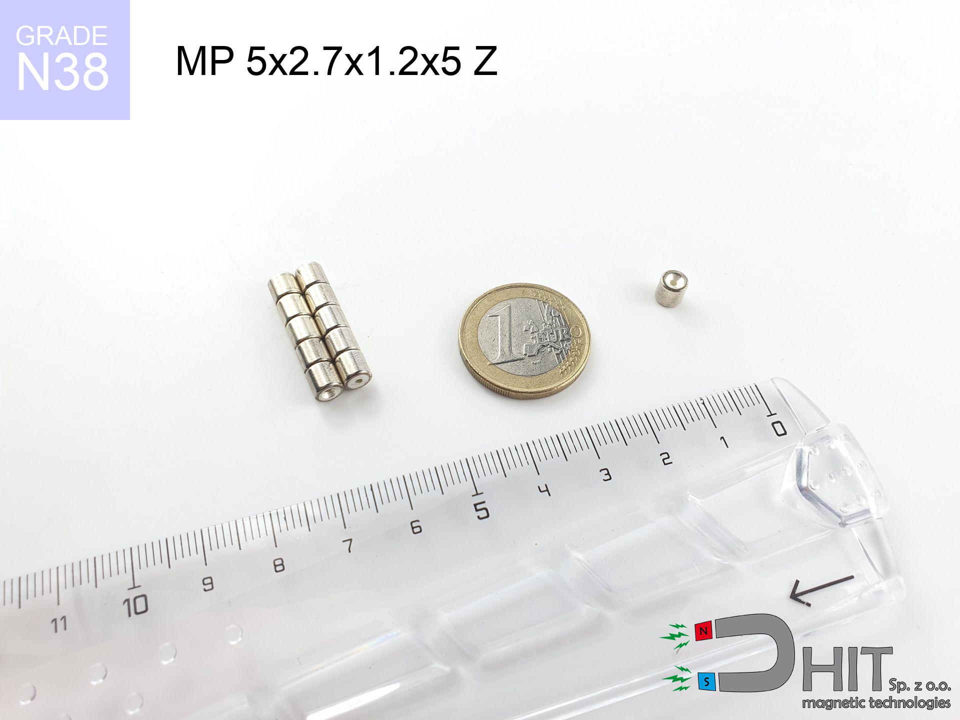 MP 5x2.7/1.2x5 Z N38 - magnes neodymowy