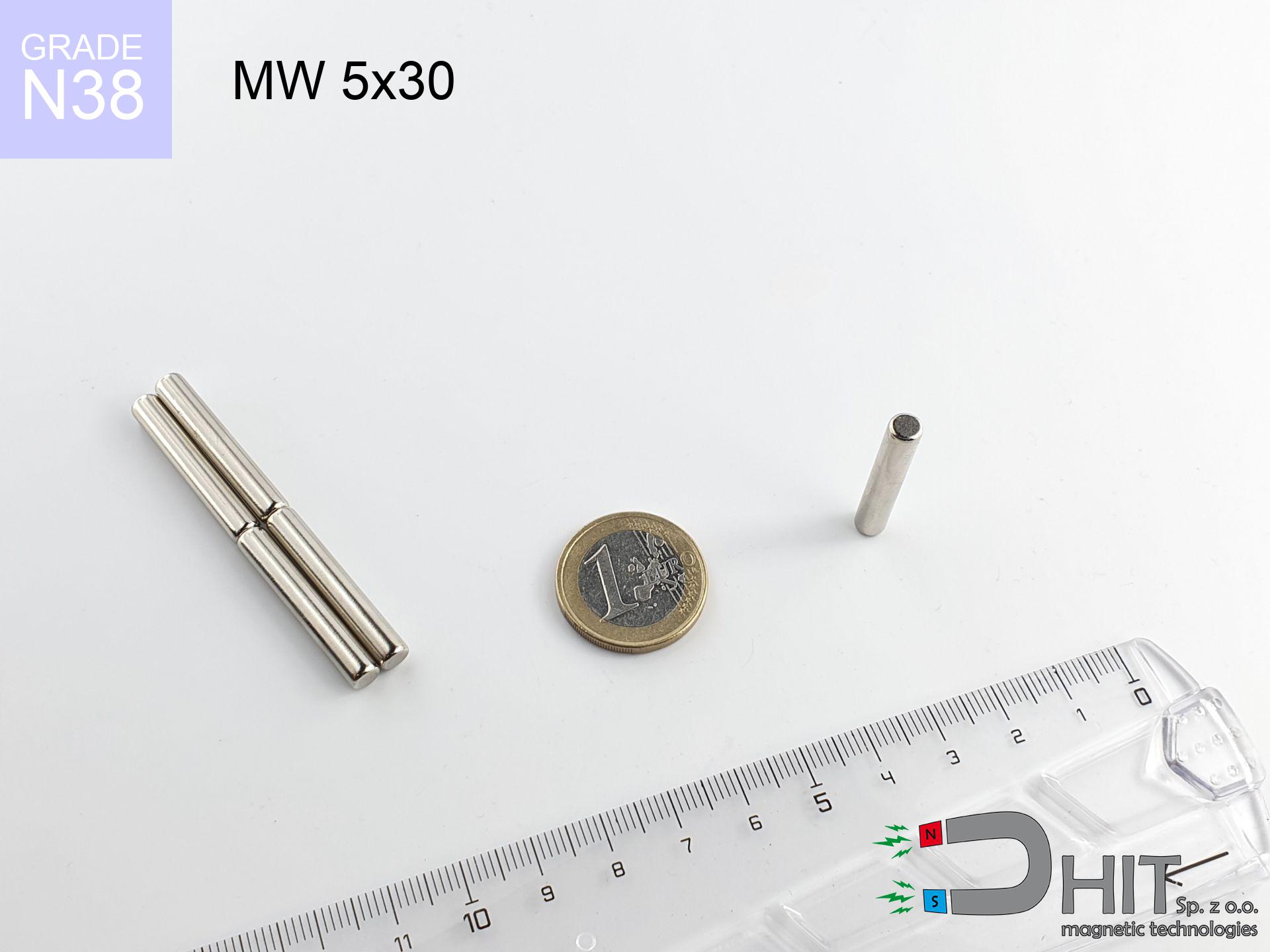 MW 5x30 / N38 - magnes neodymowy