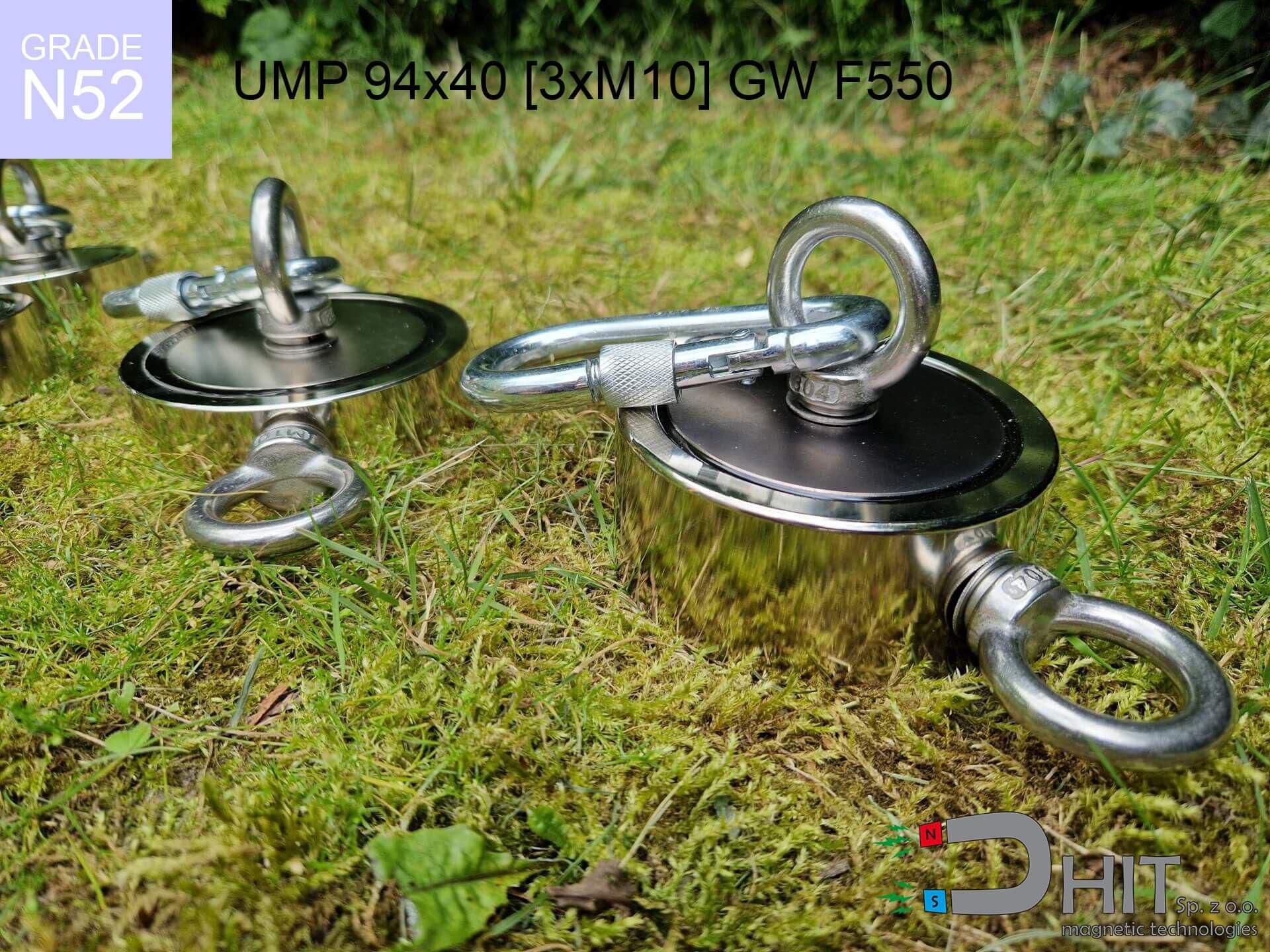 UMP 94x40 [3xM10] GW F550 Silver Black / N52 - search holder